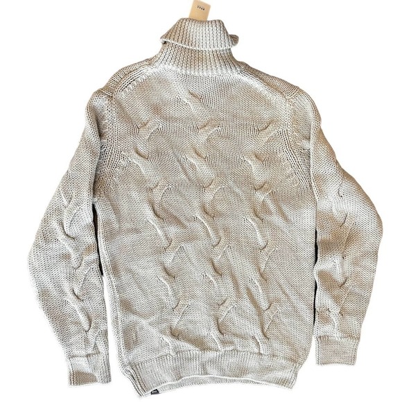 BRAX FEEL GOOD BRIAN PULLOVER‎ WOOL TURTLENECK IN CREAM NWT MEN'S SIZE MEDIUM - Picture 8 of 16